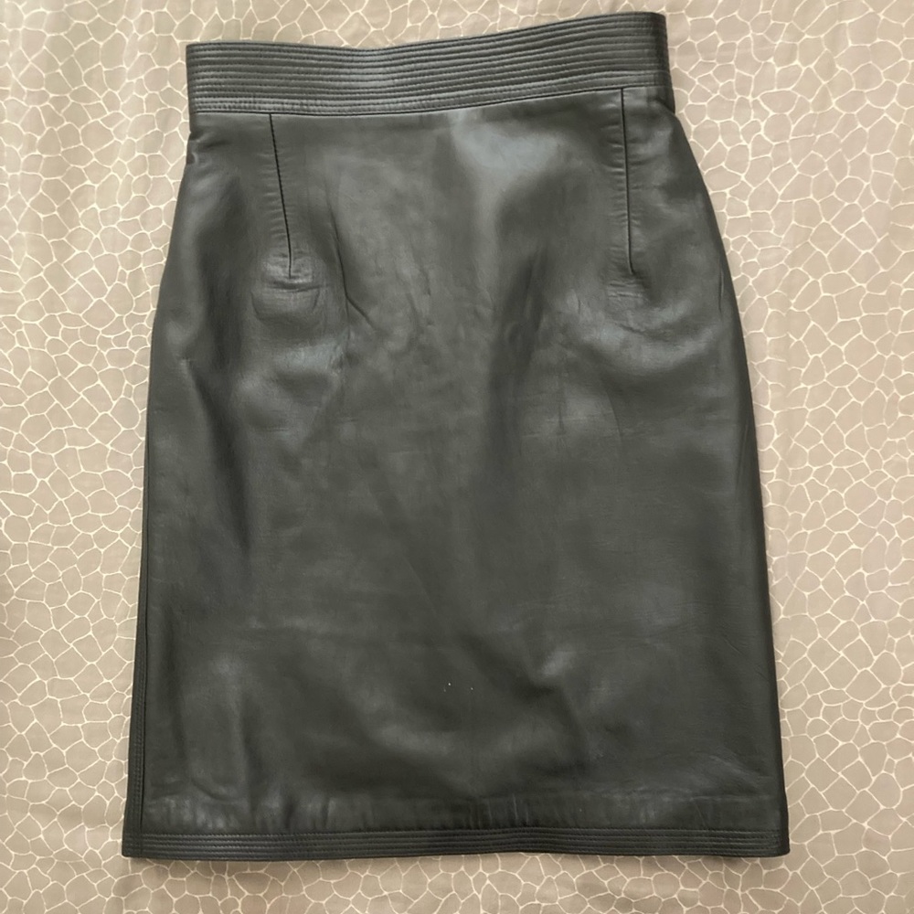Versace Leather Skirt